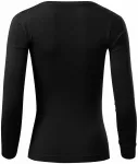 Γυναικείο μπλουζάκι με μακριά μανίκια, μαύρος