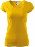 Γυναικείο μπλουζάκι με πολύ κοντά μανίκια, κίτρινος