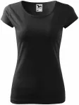 Γυναικείο μπλουζάκι με πολύ κοντά μανίκια, μαύρος