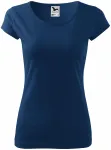 Γυναικείο μπλουζάκι με πολύ κοντά μανίκια, μπλε μεσάνυχτα