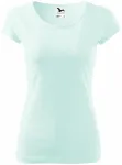 Γυναικείο μπλουζάκι με πολύ κοντά μανίκια, παγωμένο πράσινο