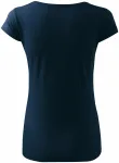 Γυναικείο μπλουζάκι με πολύ κοντά μανίκια, σκούρο μπλε
