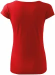 Γυναικείο μπλουζάκι με πολύ κοντά μανίκια, το κόκκινο