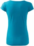 Γυναικείο μπλουζάκι με πολύ κοντά μανίκια, τουρκουάζ