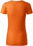 Γυναικείο μπλουζάκι, οργανικό βαμβάκι με υφή, πορτοκάλι