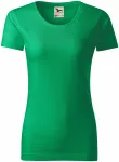 Γυναικείο μπλουζάκι, οργανικό βαμβάκι με υφή, πράσινο γρασίδι