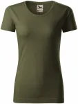 Γυναικείο μπλουζάκι, οργανικό βαμβάκι με υφή, Στρατός