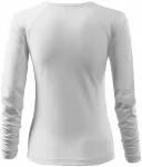 Γυναικείο μπλουζάκι που κλείνει, V-λαιμόκοψη, λευκό