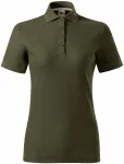 Γυναικείο πουκάμισο πόλο από οργανικό βαμβάκι, Στρατός