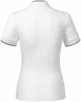 Γυναικείο πουκάμισο πόλο με γιακά bomber, λευκό