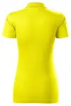 Γυναικείο πουκάμισο πόλο με λεπτή φόρμα, λεμόνι κίτρινο