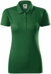 Γυναικείο πουκάμισο πόλο με λεπτή φόρμα, πράσινο μπουκάλι