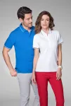 Ανδρικό μπλουζάκι πόλο με λεπτομέρειες σε αντίθεση | Γυναικείο πουκάμισο πόλο με κοντά μανίκια