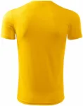 Μπλουζάκι με ασύμμετρο ντεκολτέ, κίτρινος