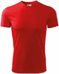 Μπλουζάκι με ασύμμετρο ντεκολτέ, το κόκκινο