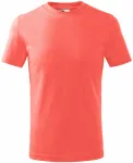 Παιδικό απλό μπλουζάκι, κοράλλι