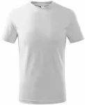 Παιδικό απλό μπλουζάκι, λευκό