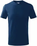 Παιδικό απλό μπλουζάκι, μπλε μεσάνυχτα