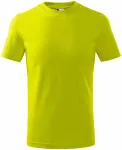 Παιδικό απλό μπλουζάκι, πράσινο ασβέστη