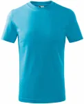 Παιδικό απλό μπλουζάκι, τουρκουάζ