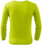 Παιδικό μακρυμάνικο μπλουζάκι, πράσινο ασβέστη